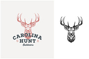 Hand Drawn Deer Stag Buck Hunt Logo, a Branding & Logo Template by Enola99d (Thumbnail 1 of 2)