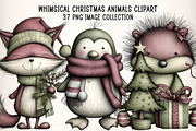 Whimsical Animals Clipart Bundle, an Illustration by Dream Creation (Thumbnail 1 of 7)