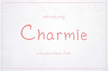 Charmie - a handwritten font
