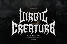 Virgil Creature | Death Metal Font