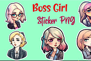 Girl Boss Clipart, Boss Babe sticker, an Object Illustration by ARTify Illustrations (Thumbnail 1 of 5)