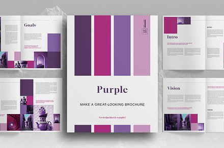 Purple Studio Brochure Template
