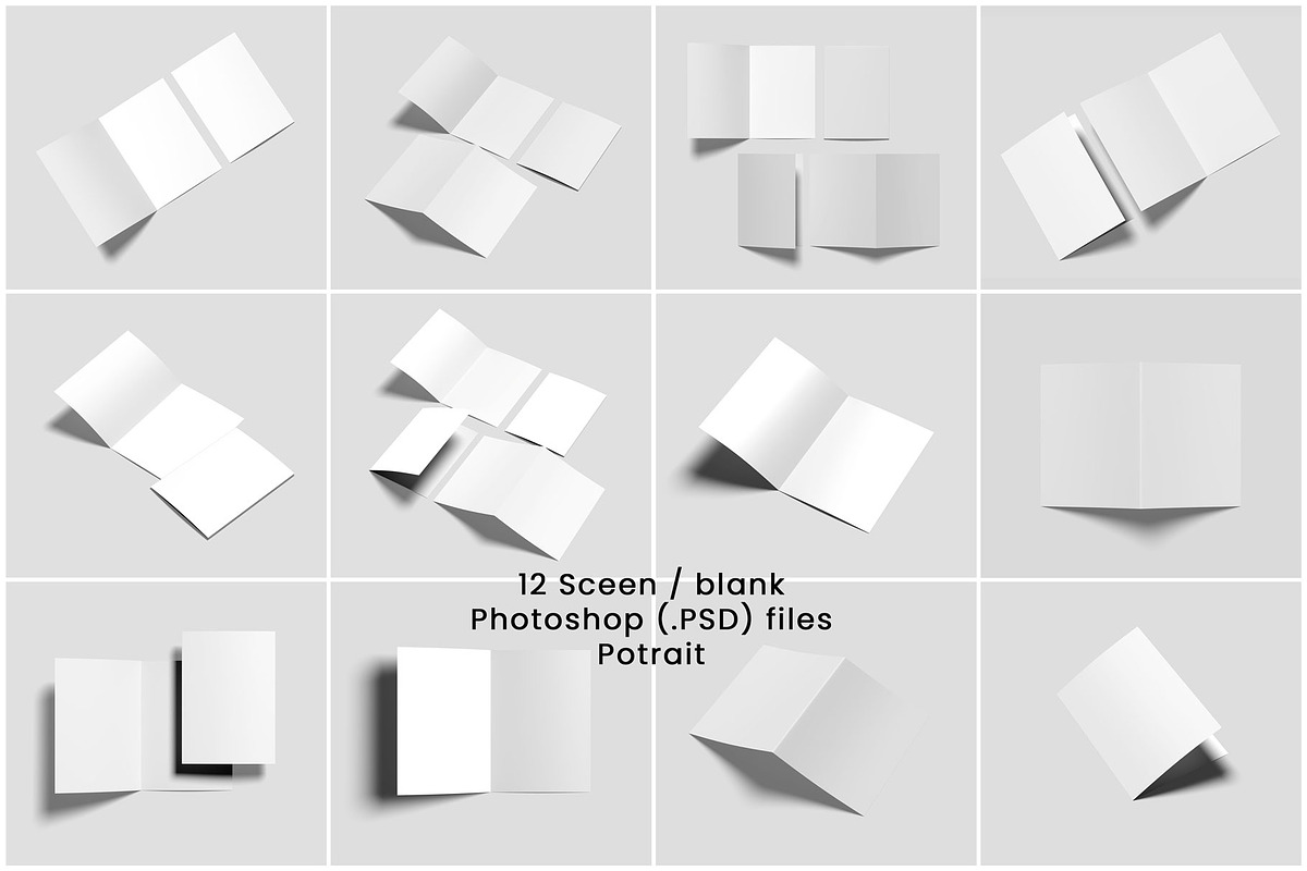 A4/A5 Bifold Brochure Mockup Kit, a Books & Magazine Mockup by Jestdio (Photo 12 of 13)