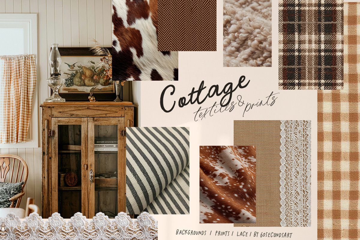 Cottagecore textures Backgrounds, a Texture Graphic by 60secondsArt (Photo 1 of 9)