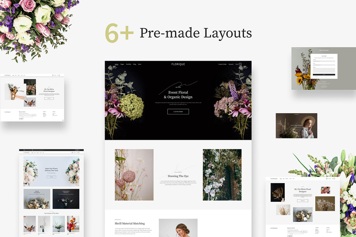 Florist WordPress Theme, a WordPress Template by TonyTemplates (Photo 2 of 9)