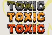 Toxic Font, a Sans Serif Font by Joshua Swain (Thumbnail 4 of 9)