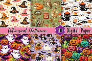 Whimsical Halloween Digital Paper, a Pattern Graphic by Coco Bloom (Thumbnail 3 of 3)