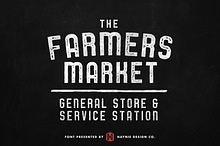 Service Station Vintage Market Font