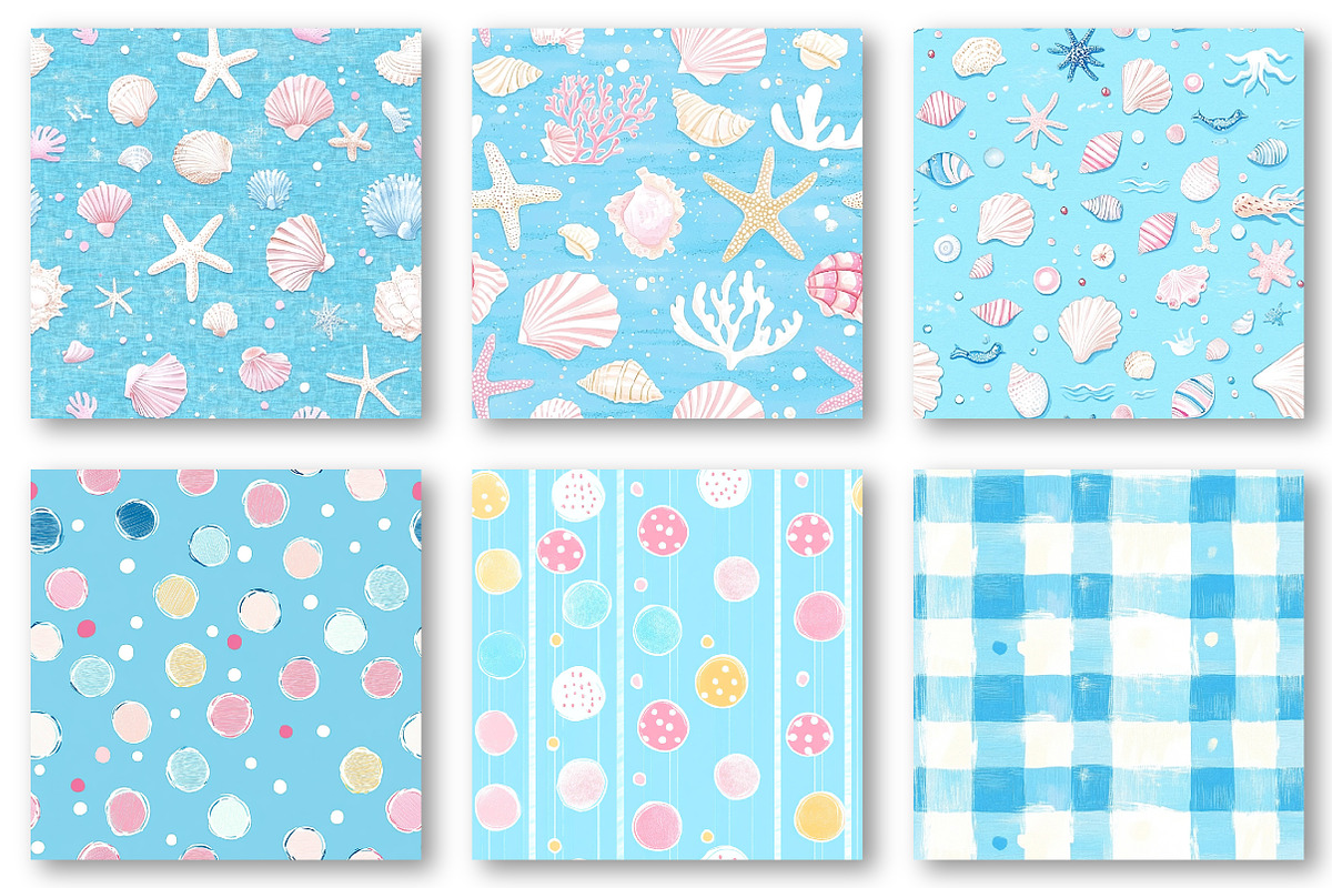 Summer Seamless Patterns, an Illustration by Dream Creation (Photo 2 of 8)