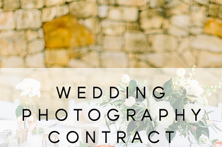 Wedding Photo Contract Template