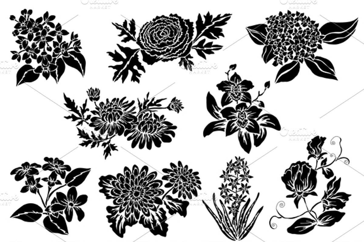 27 Flowers and Patterns Set preview 3