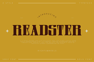 READSTER - Vintage Serif Font