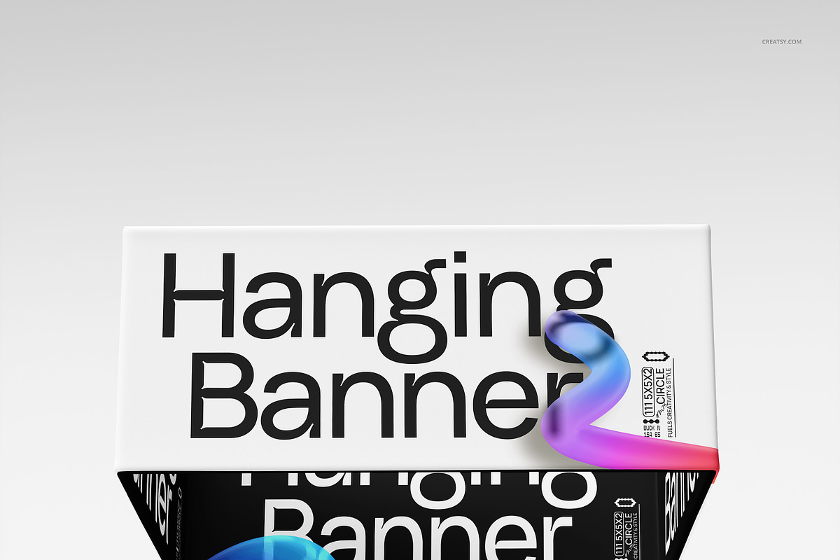 8x3.5 Ft Hanging Display Mockup, an Advertising Mockup by creatsy5 (Photo 7 of 9)