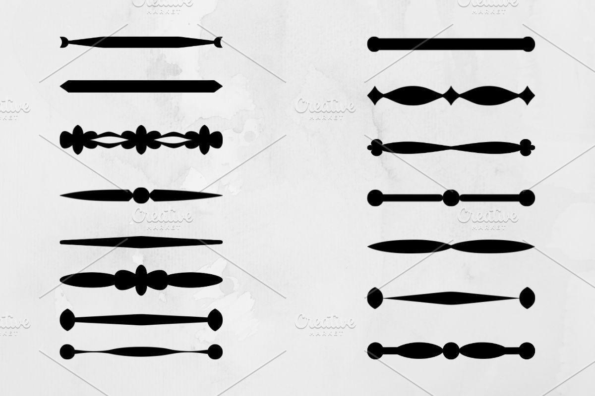 Divider Line Silhouette SVG, a Decorative Illustration by newminddesign (Photo 1 of 3)