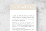 Honey Resume Template + Cover Letter, a Resume Template by Made By Hamilton (Thumbnail 2 of 4)