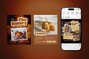 Bakery Shop Social Media Post Pack, a Flyer Template by The Good Store (Thumbnail 2 of 4)