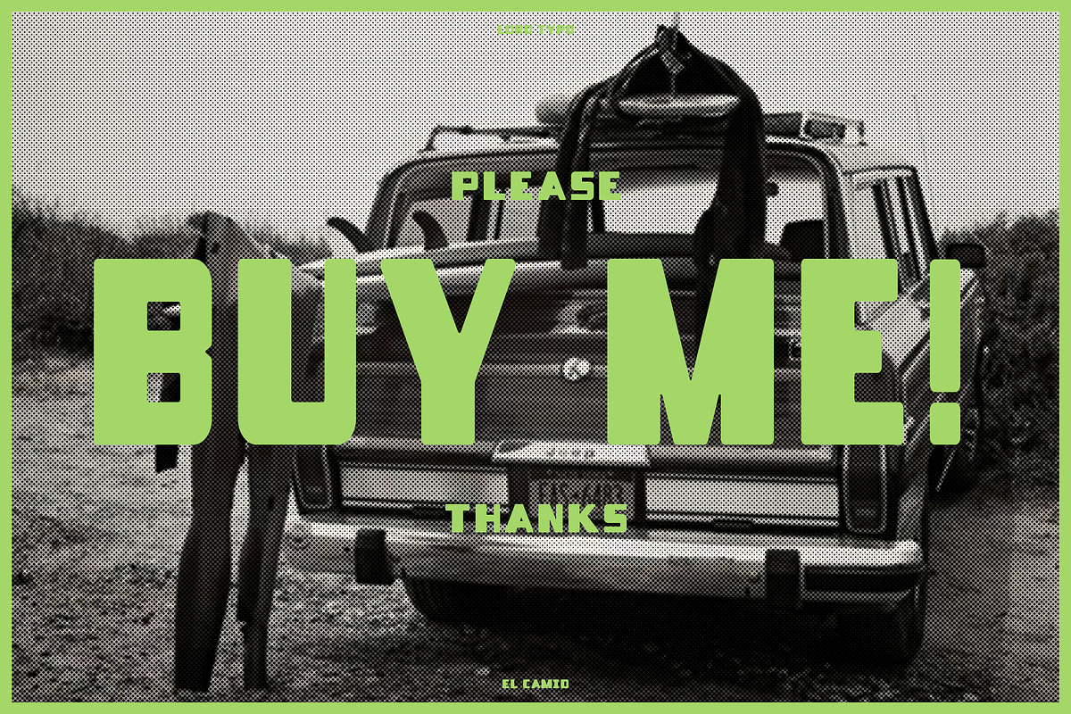 EL CAMIO — Retro/Modern Display Font, a Sans Serif Font by Mikey Weeks (Photo 12 of 12)