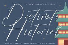 Destinate Historial Stylish Font