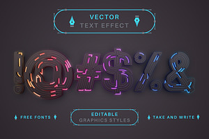 Cyber Cable - Editable Text Effect