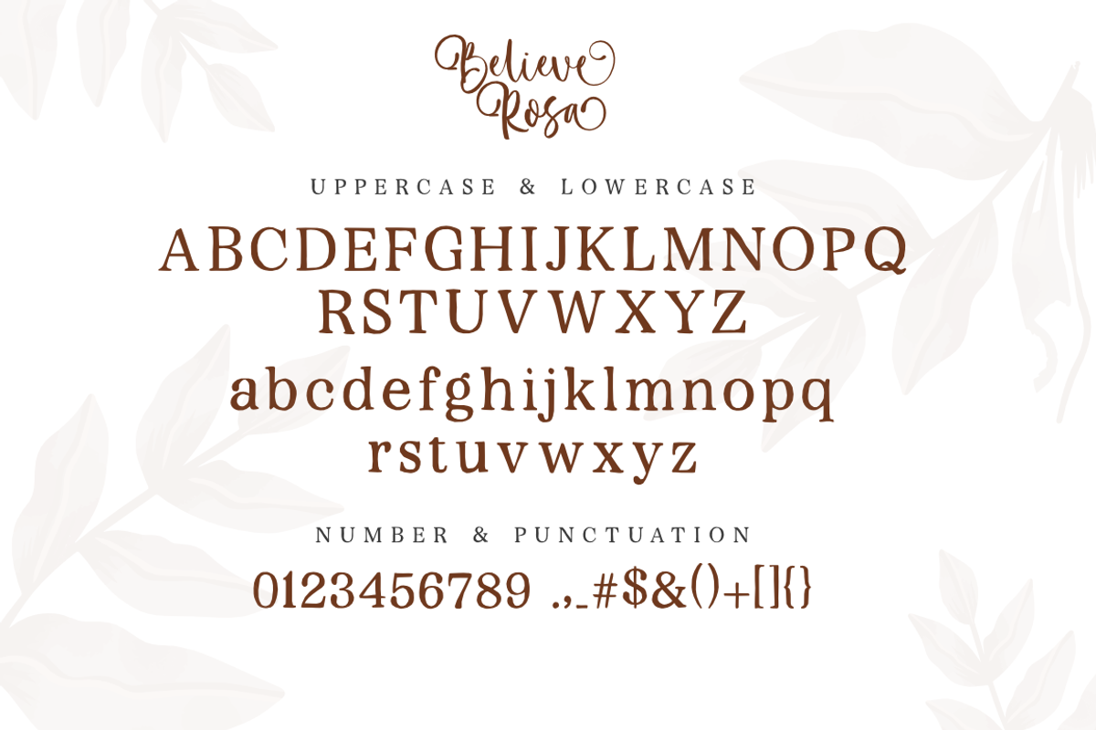 Believe Rosa - Font Duo, a Script Font by Silverdav (Photo 8 of 11)