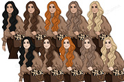 Trends Girls Clipart, a Person Illustration by GlamArtZhanna (Thumbnail 3 of 5)