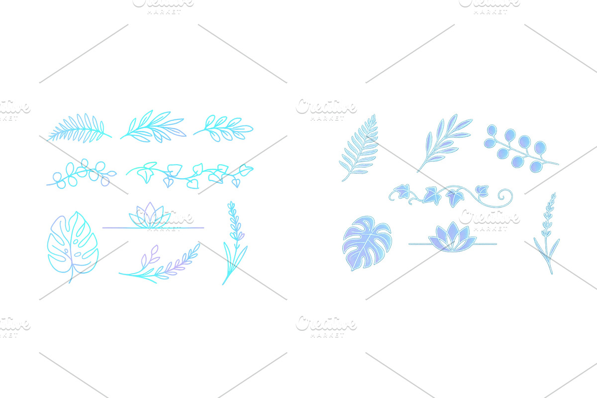 Design elements featuring various, an Illustration by ZinetroN