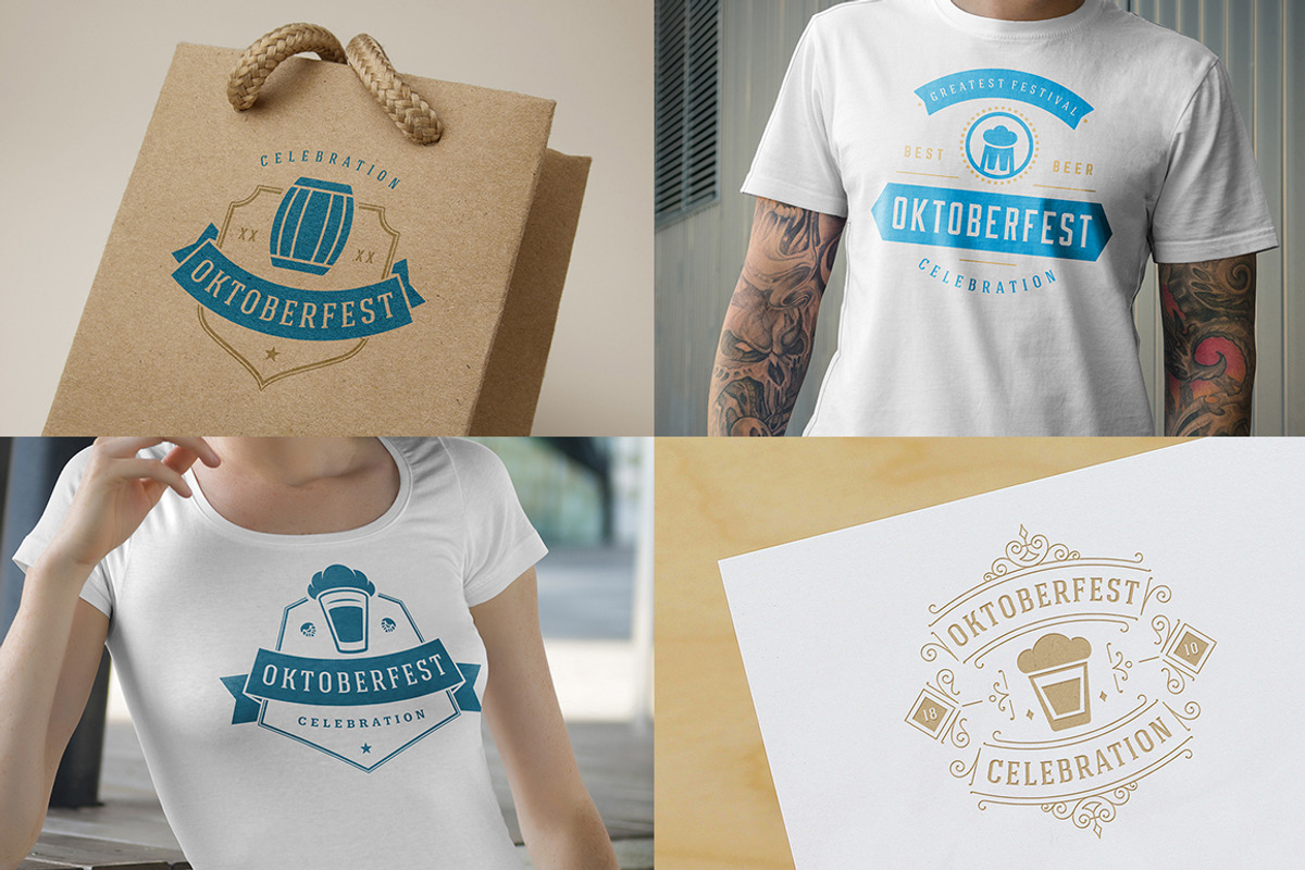 Oktoberfest vintage badges & labels, a Branding & Logo Template by Vasya Kobelev (Photo 19 of 25)