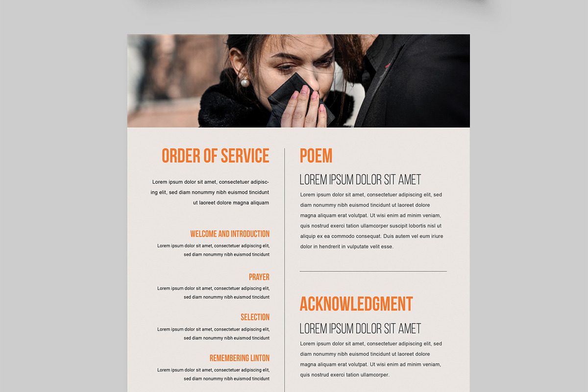 Funeral Program Template, a Stationery Template by MightyDesign (Photo 4 of 8)