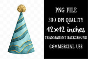 Teal Birthday Sublimation Clipart, an Illustration by Designking (Thumbnail 4 of 4)
