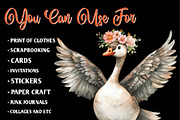 Wedding Goose Clipart, an Illustration by CreationArt (Thumbnail 4 of 9)