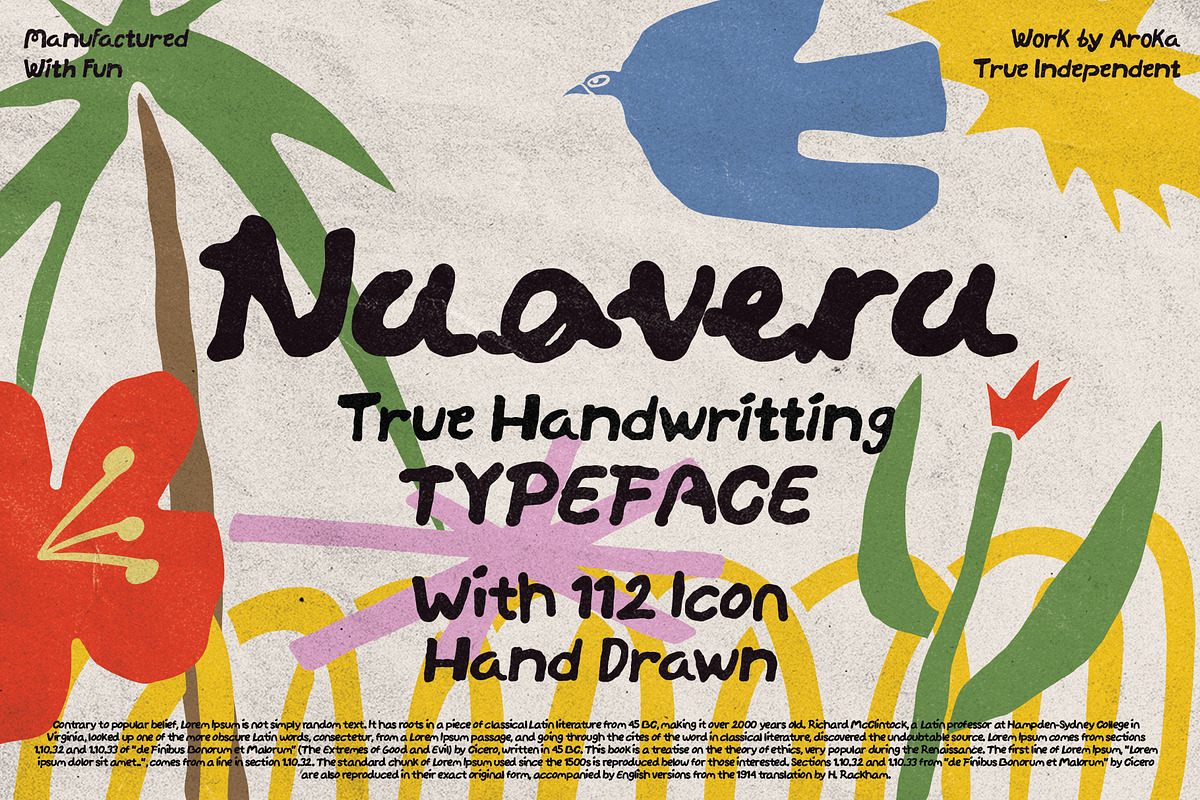 NAOVERA Handwritten, a Handwritten Font by AROKA (Photo 1 of 12)