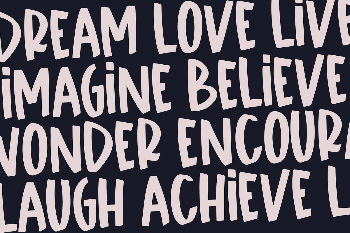 Likewise | A Fun Chunky Font preview 4