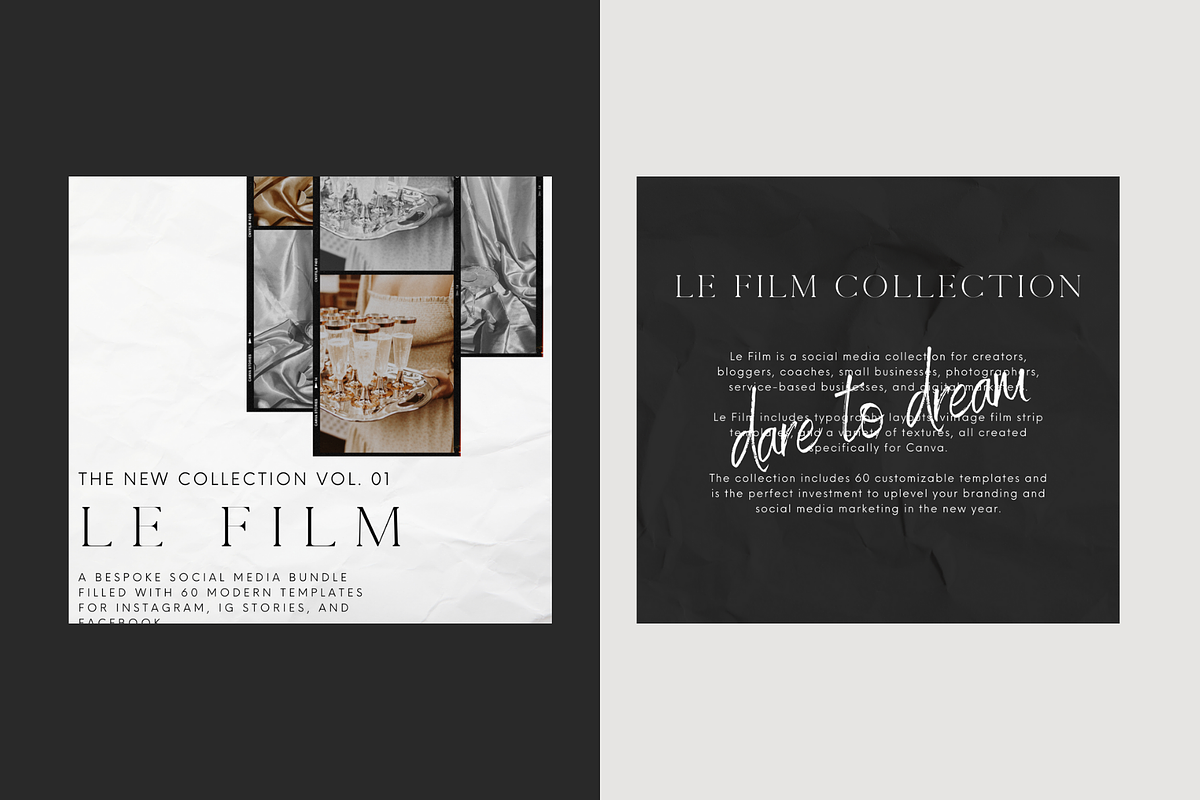 Le Film Social Media Template Bundle, a Social Media Template by Le Maison Bohem (Photo 9 of 11)