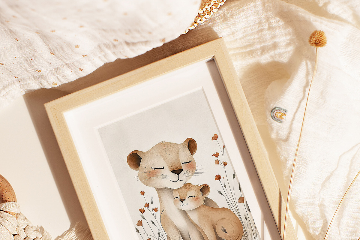Tender Bonds–Mom&Baby Animal Prints, a Graphic by Alona Roshka (Photo 3 of 14)