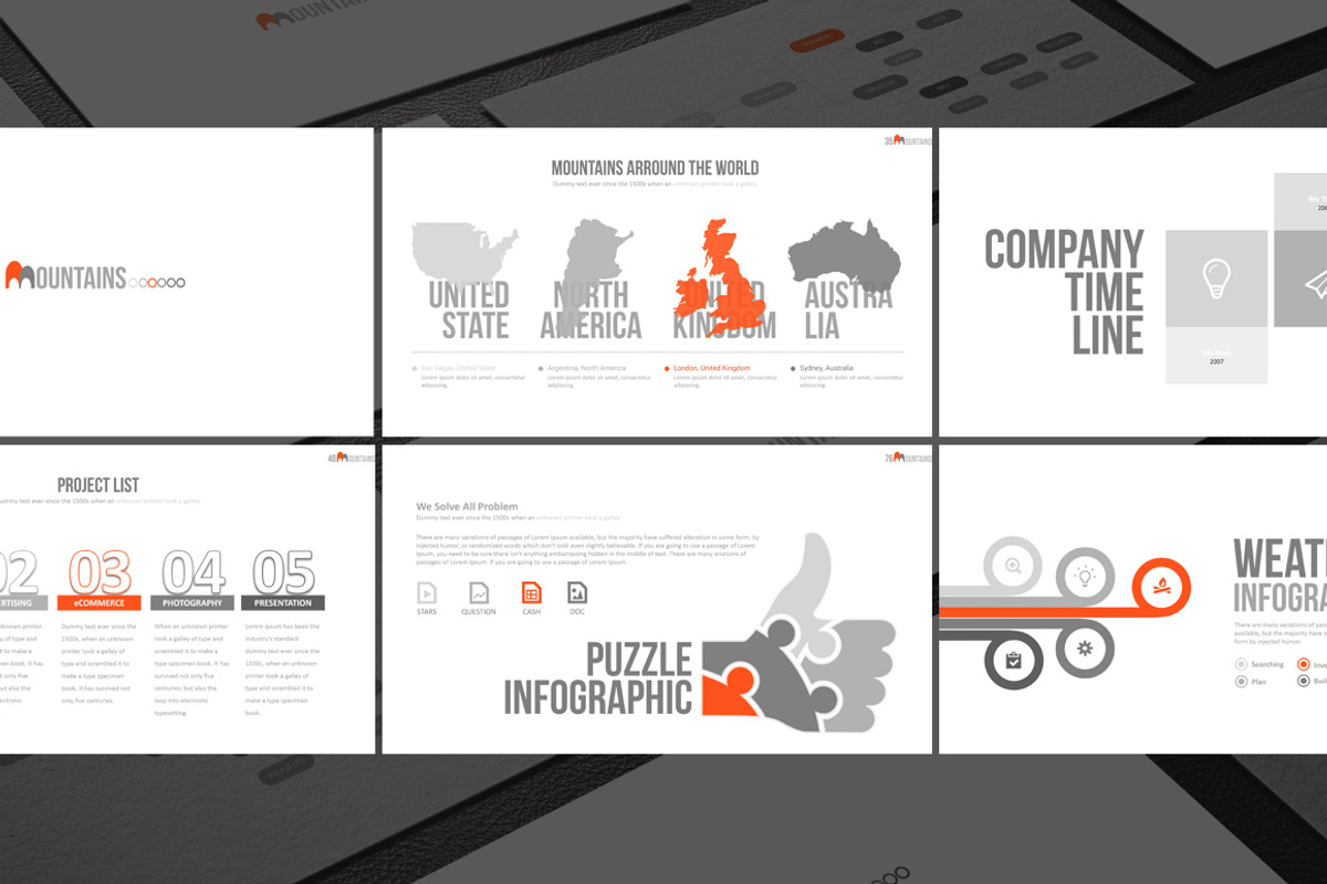 Mountains Powerpoint Template, a Presentation Template by Dedijuniadi (Photo 2 of 5)