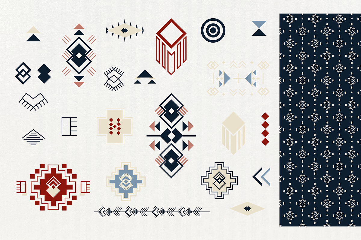 Geometric Tribal Seamless Patterns, a Pattern Graphic by Iryna Danyliuk (Photo 4 of 5)