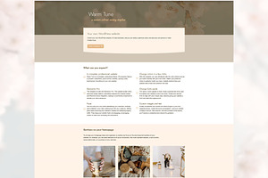 WordPress Theme Blog - Warm Tune