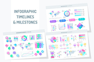 Infographic elements & timelines