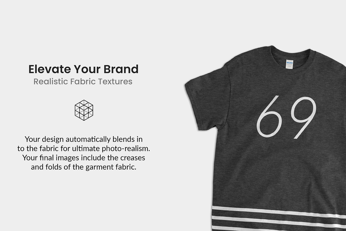 Gildan 5000 Heavy Cotton T-Shirt, a Shirt Mockup by Photific (Photo 5 of 6)