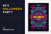 Vintage Halloween Party Poster, a Flyer Template by SNK's (Thumbnail 1 of 2)