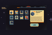 Retro Space UI. Set of 100 elements, an Object Graphic by Olga Ryzychenko (Thumbnail 9 of 10)