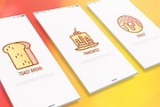 Bakery | 16 Thin Line Icons, an Outline Icon by Alex Blogoodf (Thumbnail 2 of 7)