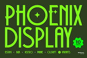 Phoenix Display Font, a Sans Serif Font by Webhance Studio (Thumbnail 1 of 12)