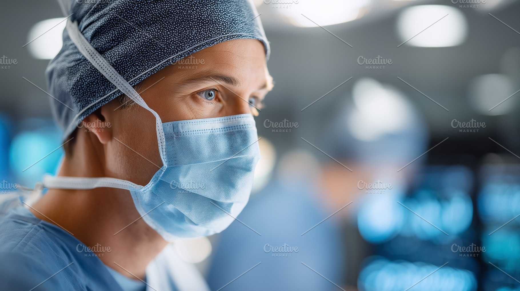 Focused surgeon in a mask, a Health & Medical Photo by MistyDay