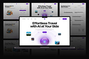 Travelick AI Travelel Website UI KIT, an UI Kit Template by Creative Perspective (Thumbnail 5 of 7)