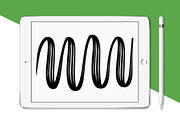 Procreate Glossy Brushes, a Brush Add-On by Ale Estrada (Thumbnail 2 of 4)