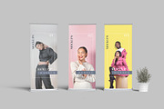 Rollup Banner Mockup, an Advertising Mockup by Graphiculon (Thumbnail 4 of 11)