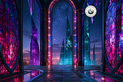 Glassborn Court Stained Backdrops, a Background Graphic by ThatsDesignArt (Thumbnail 6 of 15)