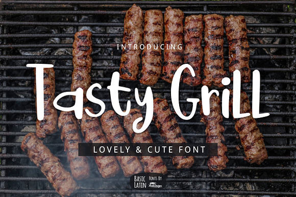 Tasty Grill Font preview 5