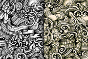 New Year Graphic Doodle Patterns, a Pattern Graphic by BALABOLKA (Thumbnail 4 of 6)